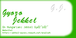 gyozo jekkel business card